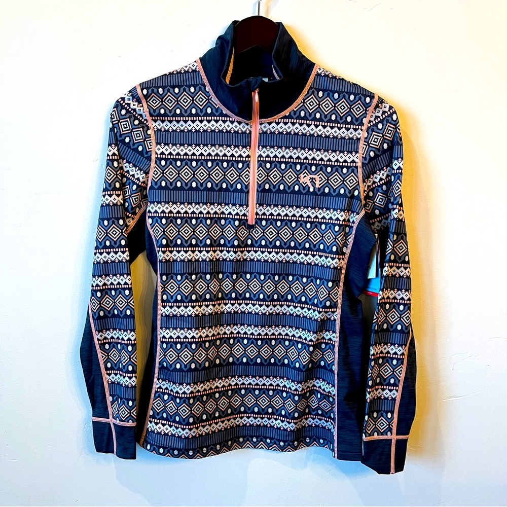 Kari Traa Lune 1/2 Zip Long-Sleeve Blouse